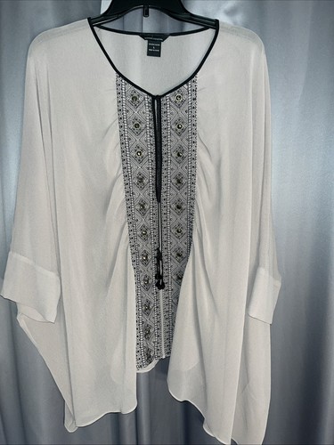 Victoria’s Secret Moda international ladies beaded embellished Tunic Large - Picture 1 of 11