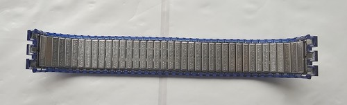 Swatch 19 mm blue correa watch expandable bracelet band strap vintage - Imagen 3 de 6