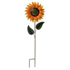 Sunflower Garden Ornaments Outdoor Large Stakes Decorative Cute Metal