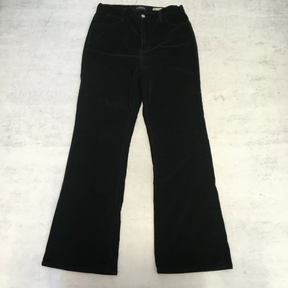 Pantalón NYDJ para mujer 28x29 negro pana corte boot tiro alto W28 L29   Foto 2 de 4