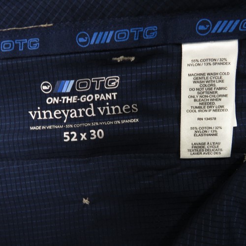 Pantalones chinos Vinyeard Vines OTG 52x29 para hombre caqui rendimiento sobre la marcha - Imagen 6 de 17