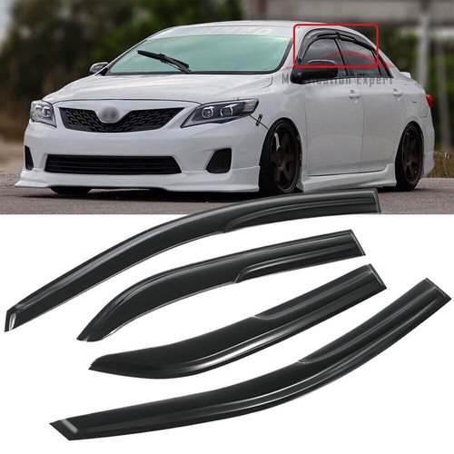 For Toyota Corolla 2009-2013 JDM Mugen Style Window Vent Visor Sun Rain