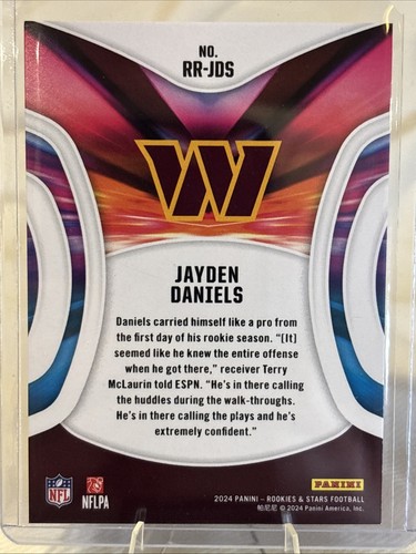 2024 Panini Rookies & Stars - Rookie Rush Jayden Daniels #RR-JDS (RC) - Picture 2 of 2