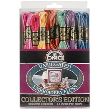DMC Embroidery Floss Pack 8.7yd-Variegated 36/Pkg - 7F25PK36