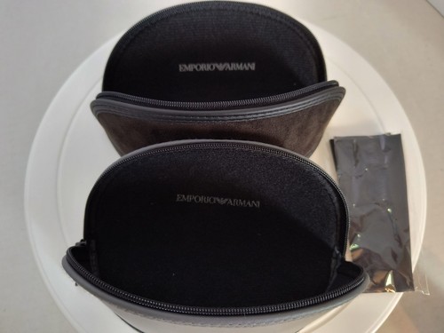 EMPORIO ARMANI CASE Designer Glasses Sunglasses Grey & Black & Lens Cloth - Picture 6 of 8