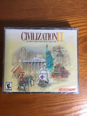 Civilization II 2, (Sid Meyers) Micro Prose, PC World Simulation, Unopened Jewel