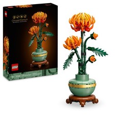 LEGO Icons Chrysanthemum Flower Building Set, Creative Model Kit for Adults to B