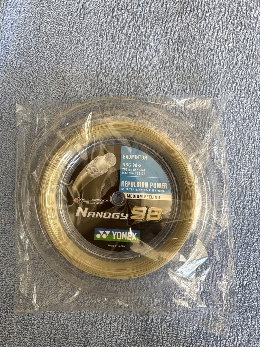 ＊issi＊　NANOGY98　EXBOLT65　200ｍ New Yonex Nanogy 98 656ft 200m Reel Badminton String. Cosmic