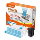 Travel Vacuum Bags Combo - Space Saver Vacuum Storage Bags 6 Pack Electric Pump