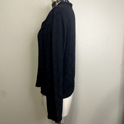 CP Shades Whimsigoth Victorian Burnout Flowy Embroidered Floral Button Down - Picture 8 of 14