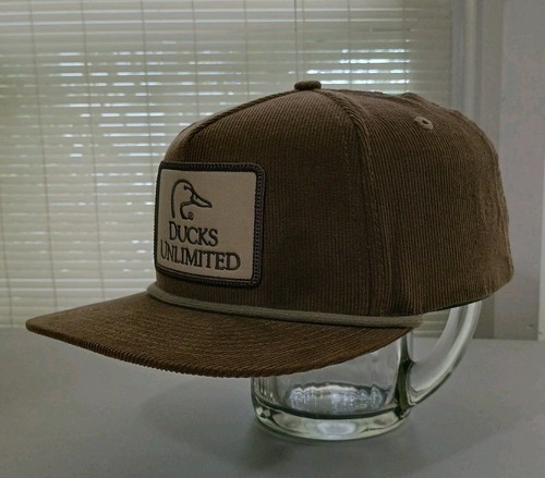 Ducks Unlimited Snapback Cord Mütze braun Jagd Cap Trucker Patch Outdoor - Bild 3 von 9
