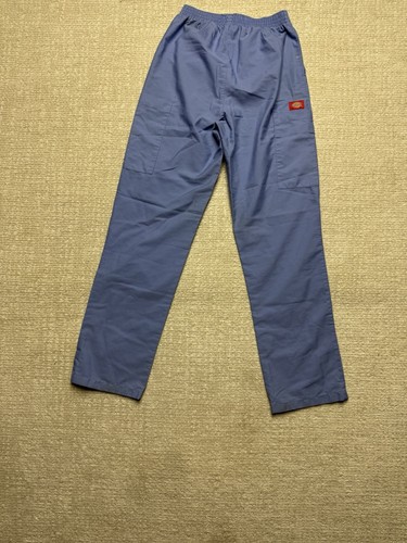 Dickies Scrub Pants Women Large Blue Uniform Drawstring Pockets Stretch Adult - Picture 9 of 10