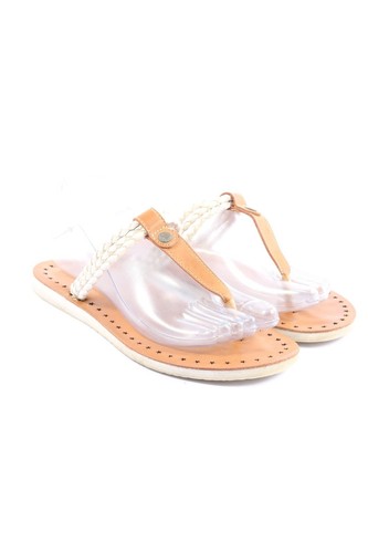 GRACELAND Chanclas Mujeres Talla EU 38 marrón-blanco puro look casual - Imagen 1 de 5