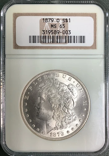 1879-O MORGAN SILVER DOLLAR $1 MS 65 NGC White