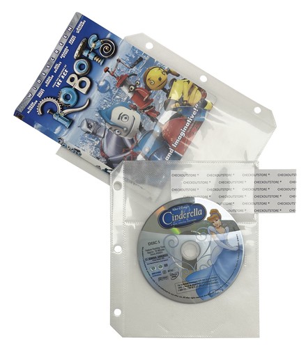 White CD/DVD Half Sheet Storage Binder Filing Sleeve & Booklet Lot - Afbeelding 2 van 4
