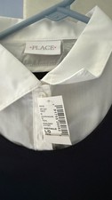 THE CHILDRENS PLACE Dress Girls M 7/8 Tidal UNIFORM Short Sleeve White Polo