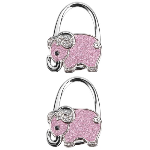 Set 2 ganci per borse gancio per borse elefante appendiabiti pieghevole - Foto 3 di 7