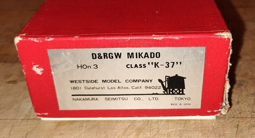 Westside WMC Brass D&RGW Rio Grande K-37 2-8-2 Great Runner, Exceptional Engine! - Picture 18 of 18