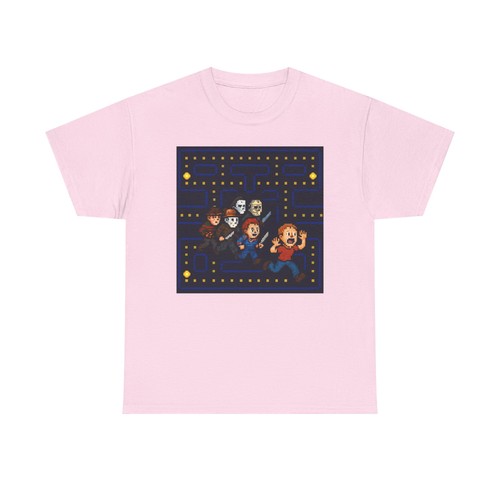 Pac-Man Horror Unisex Baumwolle Tee Chucky Jason Halloween T-Shirt Freddy Arcade - Bild 110 von 157