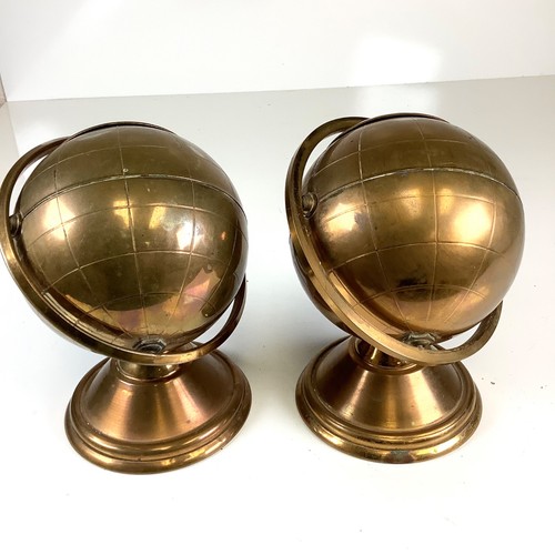 Vintage MCM Art Deco Messing Kugel Ständer Zigarettenspender Halter & Aschenbecher Set - Bild 3 von 7