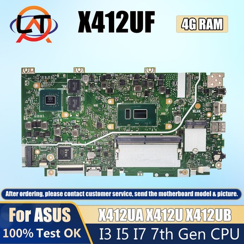 For ASUS Laptop Motherboard X412UA VivoBook F412U A412U X412U X412UB etc W/CPU