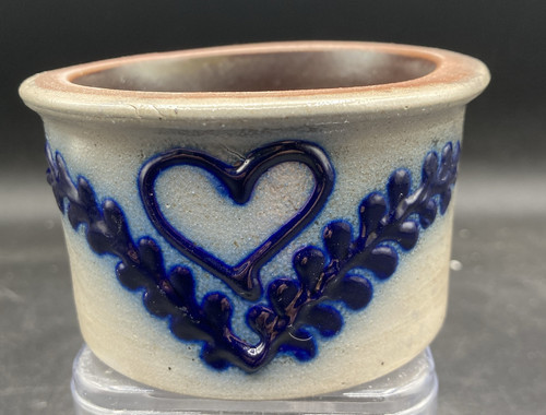Vintage Beaumont Brothers (?) Pottery Salt Glazed Crock Folk Art Pottery - Picture 1 of 6