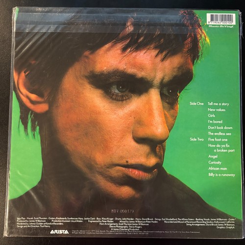 Iggy Pop New Values, LTD ED. NUMBERED 180 GRAM COLORED Vinyl LP LOW #'D COPY OOP - Picture 4 of 4