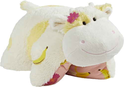 Scented Banana Cow Pillow Pet Plush Stuffed Animal White