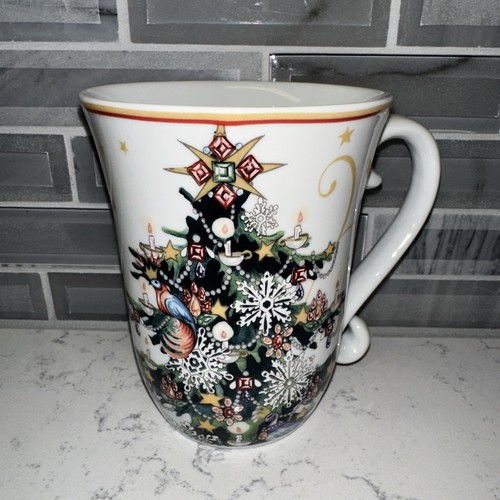 Williams-Sonoma "Twas the Night Before Christmas" Coffee Mugs-Santa & Train/Tree - Picture 11 of 16