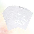 100 Pcs Emballage CD Protection de l'environnement Etui en papier DVD Fenêtre