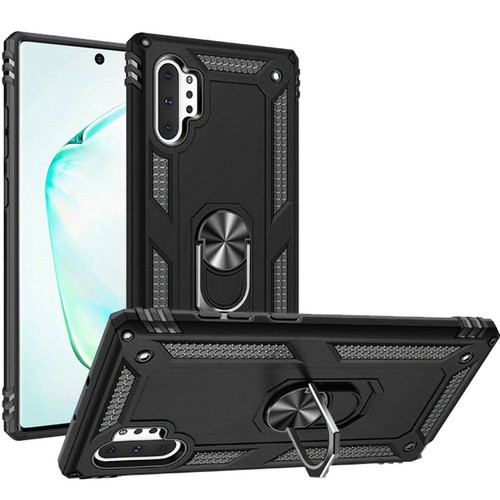 GSA Slim Shockproof Case w/Ring Stand for Samsung Note 10 Plus - Black - Picture 1 of 1