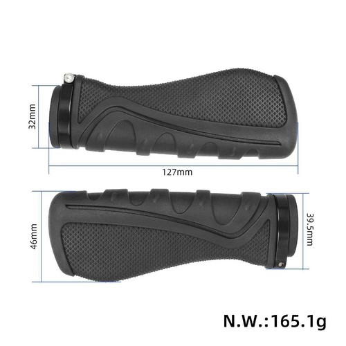 Anti Slip Soft Rubber Handlebar Grips for Electric Scooter and Bikes 22mm Tubes - Picture 2 of 8