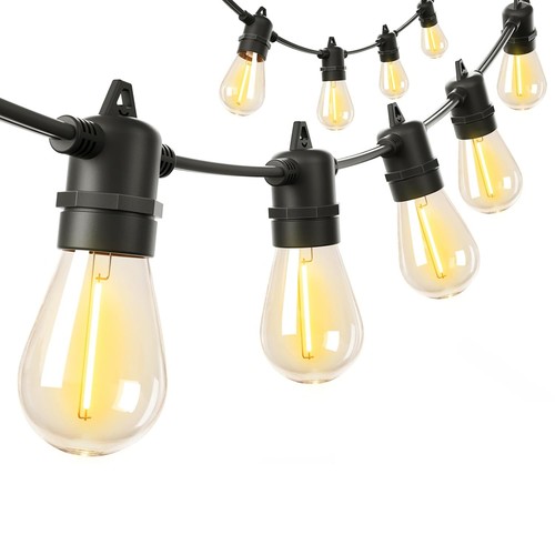 15.7M-157M Led Festoon String Lights Outdoor Dimmable Bulbs Xmas Wedding Party - Picture 16 of 30