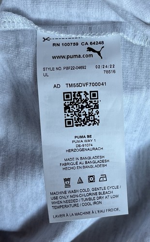 Puma Kids 3 Piece Set Boys Size 5 Blue Gray Shirt Pants Logo Outfit New - Picture 10 of 16