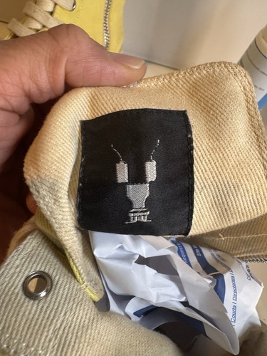 Rick Owens CONCORDIANS SNEAKS IN LEMON High Top Gr. 41 EU Needs Repair As Is - Bild 9 von 12