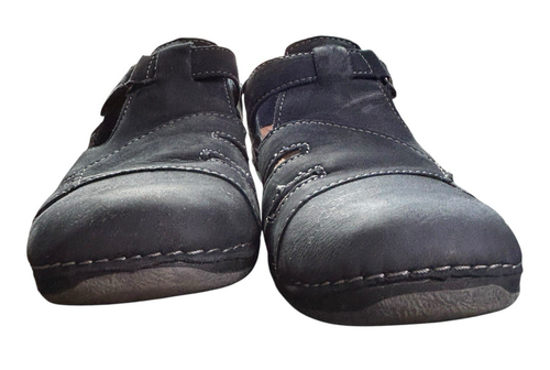 Scarpe comode Earth Origins scamosciate penny regolabili donna taglia 7M blu classiche - Foto 6 di 9