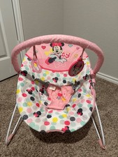 Bright Starts Disney Baby Minie Mouse Happy Triangles Vibrating Baby Bouncer