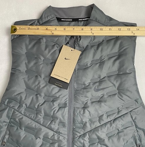 Nike Therma-FIT ADV Repel Down Running Vest Gray Men's Size Medium - Picture 7 of 8