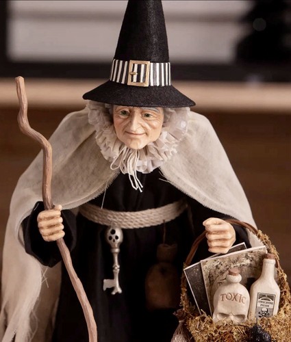 Bethany Lowe Halloween Witch Hildegard with Potion Basket TD4144 Free Shipping - Picture 2 of 6