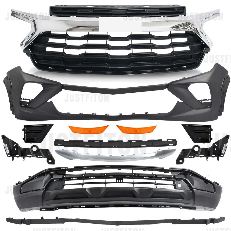 Kit de montaje de rejilla de cubierta de parachoques delantero para Chevy Trailblazer LT 2024 2025 Foto 3 de 4