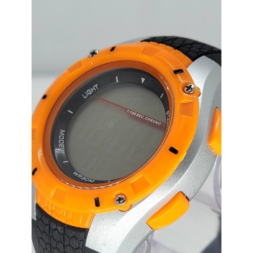 Robuste digitale Sportuhr - stoßfest, wasserdicht, orange & schwarz - Bild 6 von 8