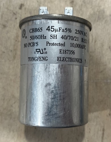 45 UF Capacitor CBB65 250VAC E187356 USED **TESTED**