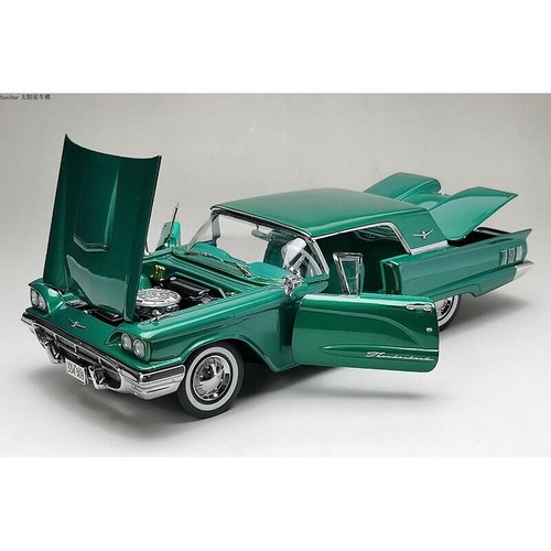 Diecast Alloy 1:18 Scale 1960 Ford Thunderbird Hard Top -Sapphire 4309& Red Conv - Picture 1 of 31