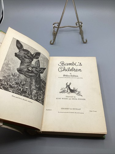 1939 BAMBI'S CHILDREN Story Of A Forest Family by Salten HC BOOK-DJ-1st Edition - Picture 2 of 9