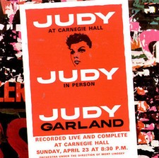 Judy at Carnegie Hall by Judy Garland (CD, Jan-1989, 2 Discs, Capitol/EMI...