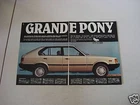 advertising Advertising DOUBLE 1983 HYUNDAI PONY