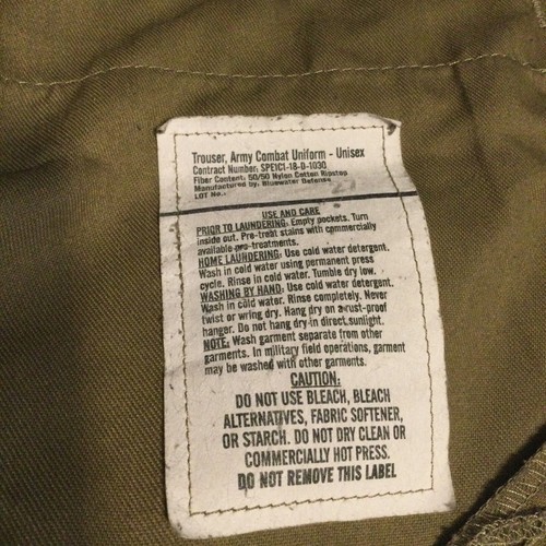 Trousers, Army Combat Uniform, Unisex, Size Large X Long Pre Issued - Picture 4 of 8