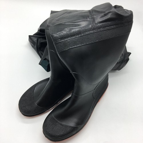 Hunt Fishing Tackle Chest Waders Waterproof PVC Pants Boots Outdoor Wading Tool - Picture 7 of 12