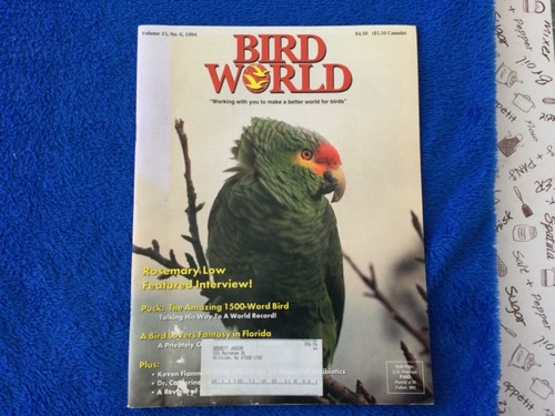 Three (3) VINTAGE issues of BIRD WORLD magazine 1993-1994 * Parrots - Picture 4 of 5