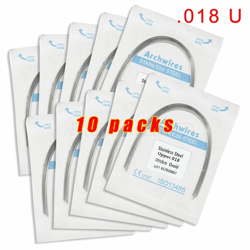 100 PIEZAS Alambre Arco Redondo Ovoide de Ortodoncia Dental Acero Inoxidable Forma de 10 Paquete SA - Imagen 26 de 32